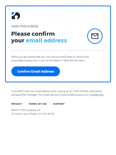 Email Confirmation